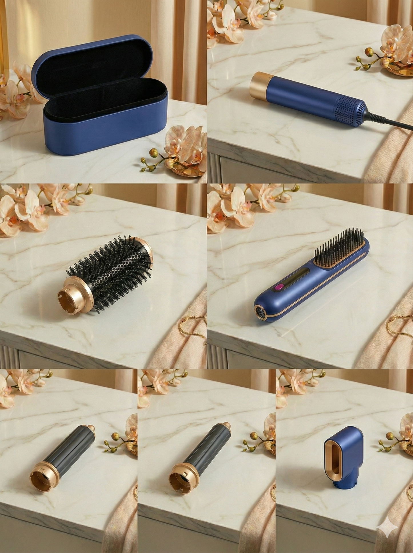 Brosse sèche-cheveux 6-en-1