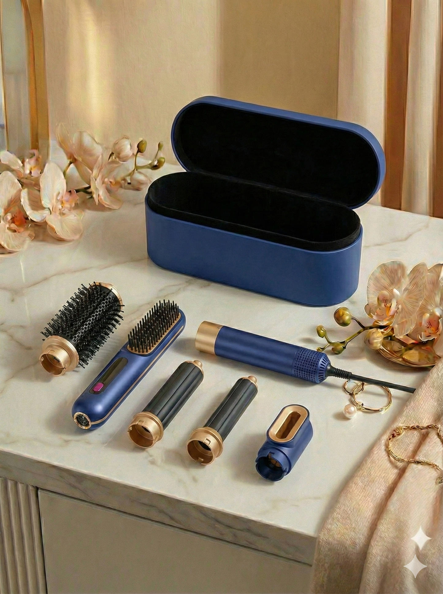 Brosse sèche-cheveux 6-en-1