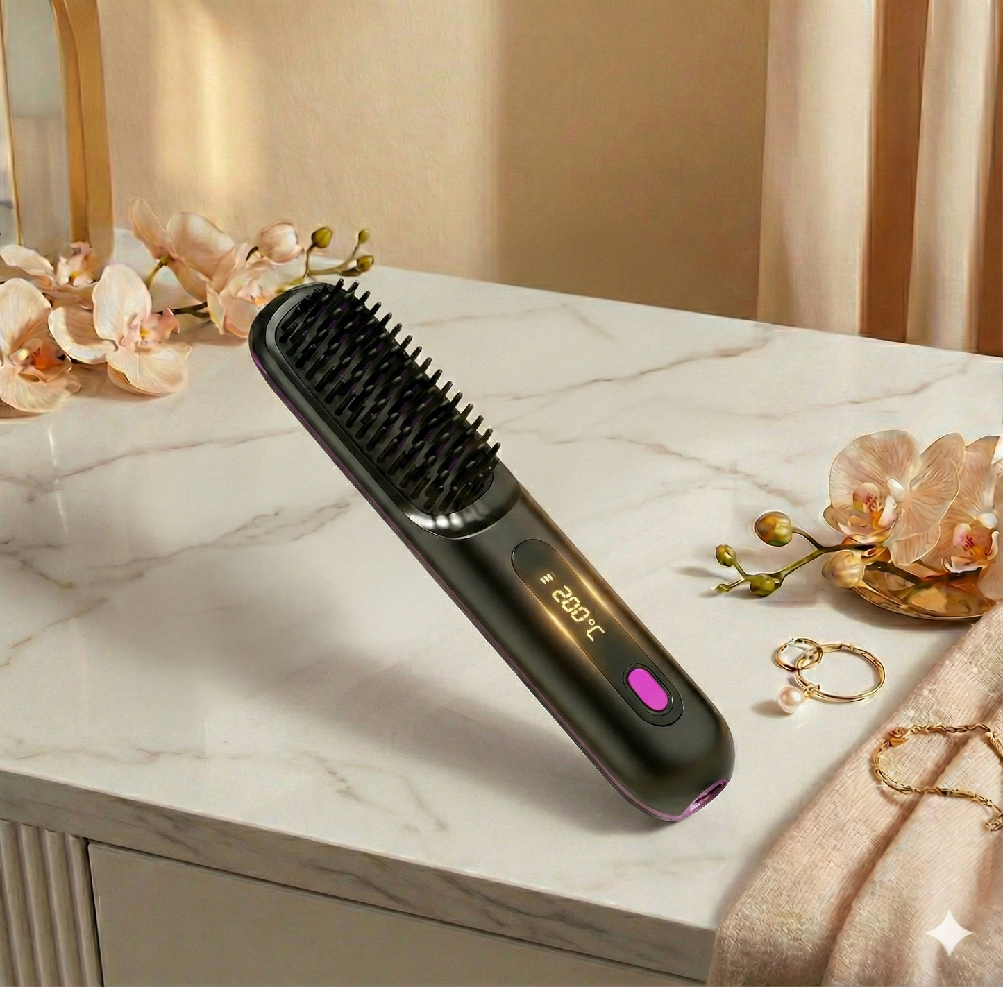 Brosse à lisser sans fil