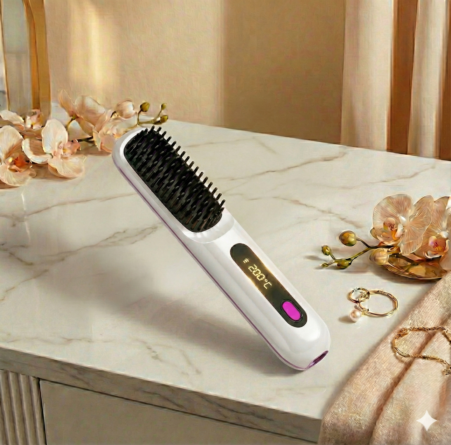 Brosse à lisser sans fil